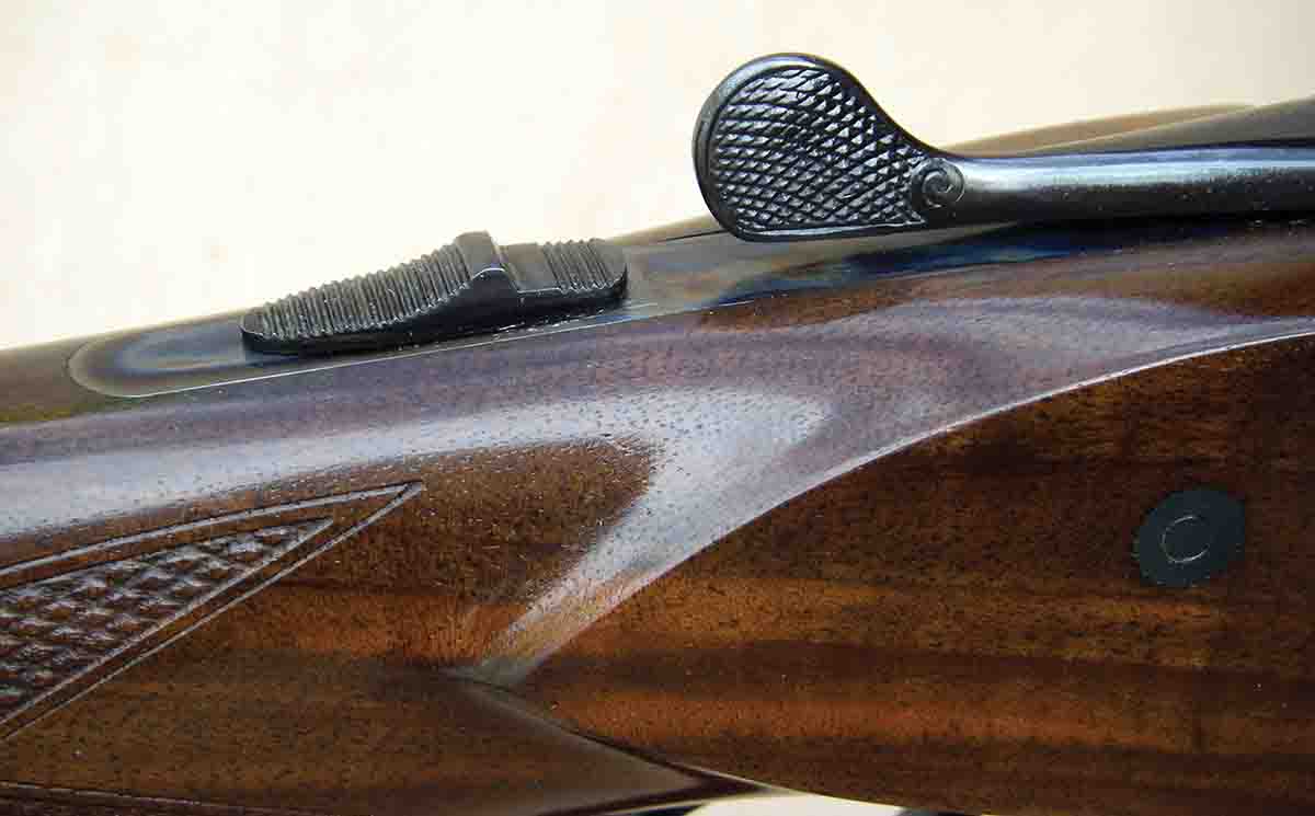 The Merkel 140-2 features a sliding tang safety.